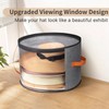 kushon Oversized Clear Hat Storage Box for Women, Cowboy Hat