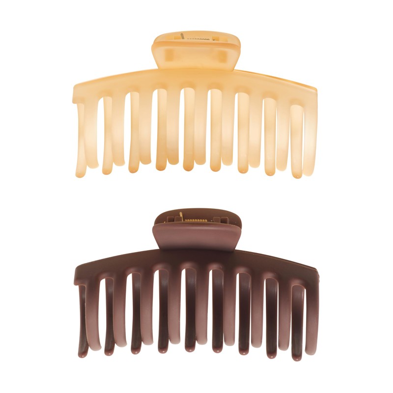 Goody SlideProof Large Claw Clips - 2 Ct, Soft Pink