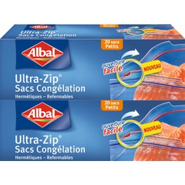 Albal Gefrierbeutel, Reißverschluss, luftdicht, 2 Stück, 1 L