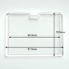 Tamagawa Seisakusho ID Card Holder Slide to Open Double-Sided Clear