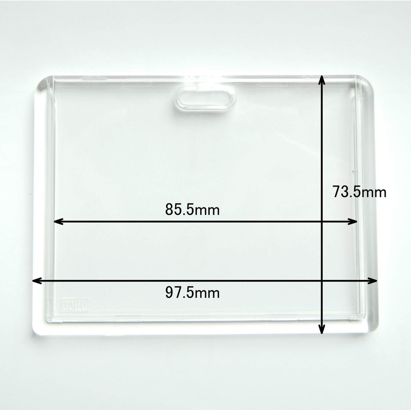 Tamagawa Seisakusho ID Card Holder Slide to Open Double-Sided Clear