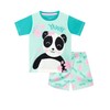 Harry Bear Girls Panda Pyjamas, Green