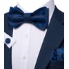 YOHOWA Bow Ties for Men Paisley Self Tie Bowtie Pocket