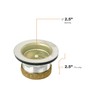 Highcraft 97733-2 Stainless Steel Junior Duo Strainer/Stopper (1.5 inch) Replacement