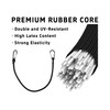 Runseaway 4Pcs 14 Inch Mini Bungee Cords with Carabiner Hooks,