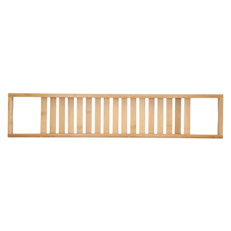 Bamboo Bathtub Tray Simple Durable Bathtub Rack Book Wine Holder