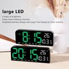 Digital Alarm Clock Large LED Display Desk Wall Clock with