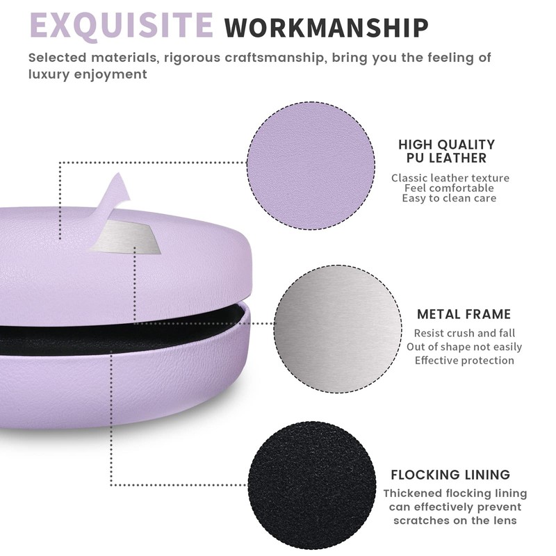 molshine Hard Shell Sunglasses Case, Classic Extra Large Case for