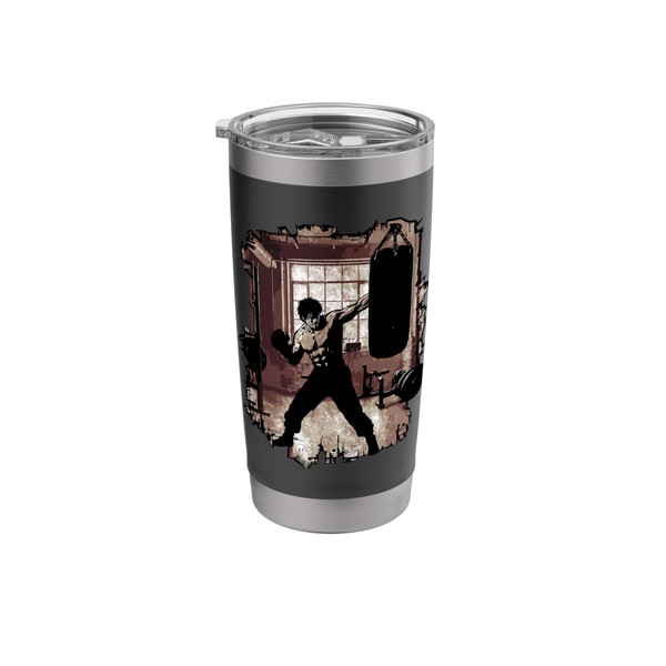 Intense Boxing Workout Discipline Box Sport Stainless Steel Insulated Tumbler