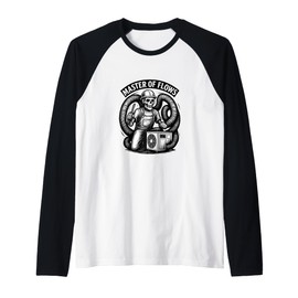 Master of Flows HVAC Skeleton Design for Cooling and Heating Raglan Baseball Tee