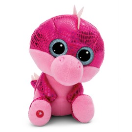 NICI GLUBSCHIS Cuddly Toy Dragon Kay-Kay 15 cm - Colourful Stuffed Toy with Large, Cute Glitter Eyes, Plush Toy for Cuddly Toy Lovers - 49395