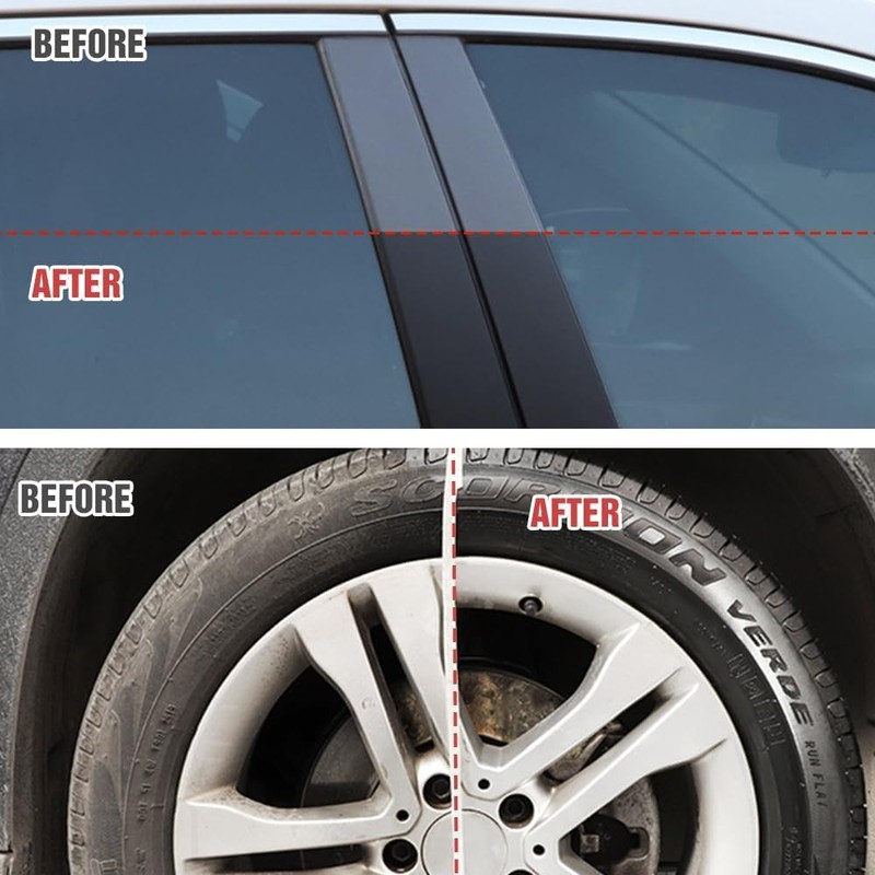 2Pcs Crystal Coating for Car Plastic Parts, Upgrade Refurbish Agent