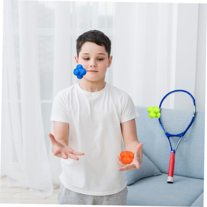 BESPORTBLE 6 Pcs Reaction Ball Hexagon Ball High Elasticity Child