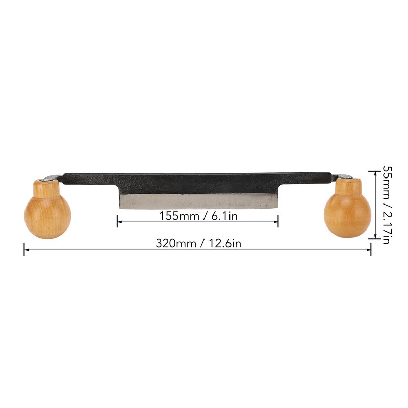 Straight Draw Double Anti Slip Wooden Handle Incisive Tungsten Steel