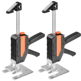 VEVOR Labor Saving Arm Jack, 2 PCS 440 lbs Bearing Capacity, Lifting up to 7.7", Metal Hand Lifting Jack Tool with Magnetic Level, 2 Adjustment Modes, for Door, Window, Furniture, Woodworking, Black
