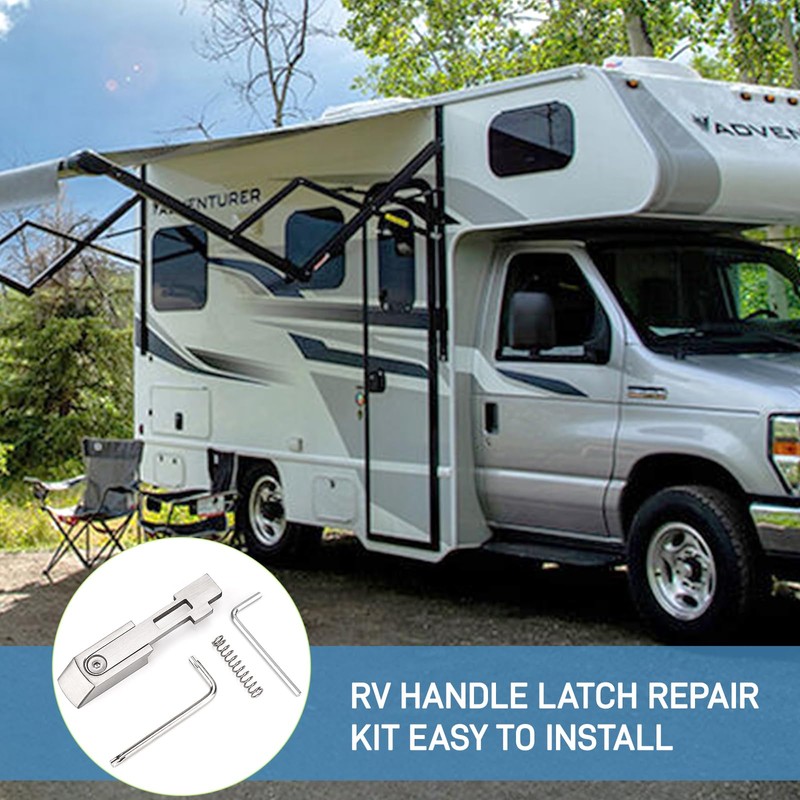 Jerbor RV Handle Latch Repair Kit, Door Replacement Interior Assembly