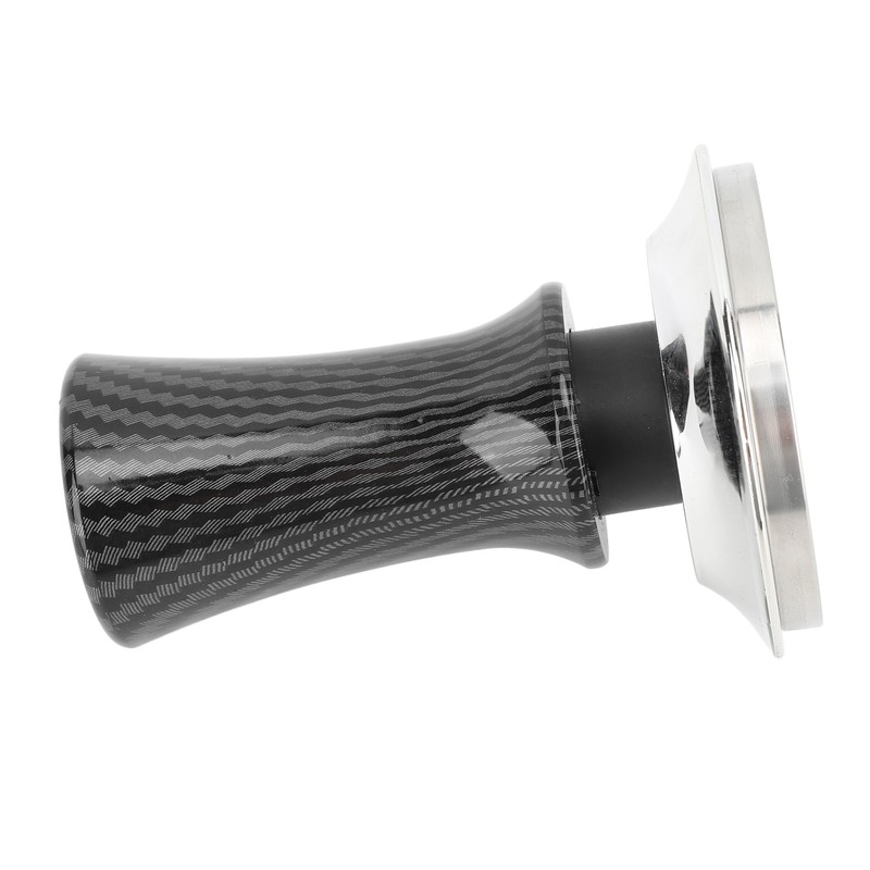 58mm Coffee Tamper Carbon Fiber Elastic Handle Stainless Steel Bottom