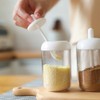 2Pcs Wheat Straw Seasoning Container Jar Cruet Set Kitchen Seasoning