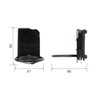 TJM Design SFKHI-H1 Detachable Tool Holder, High Strength Steel, 1