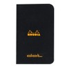 RHODIA 119155C - Black Piqué Notebook - 7.5 x 12