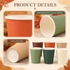 Fall Color Paper Cups 9 Oz Disposable Drinking Cups 60