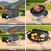 Odoland Portable Camping Stove Propane 1400W Gas Stove Collapsible Backpacking