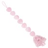 Nupuyai 30cm Quartz Rose Heart Hanging Ornament for Car Window