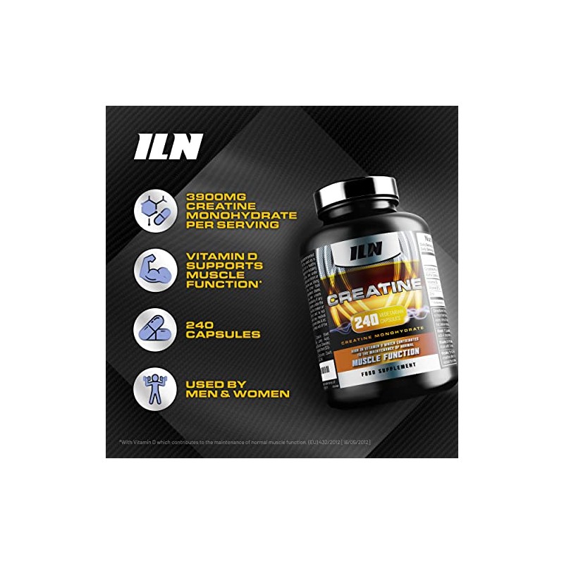 Creatine Capsules - 4,200mg per Serving x 40 Servings -