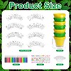 Cinrobiye 12 Set Paintable Garden Planter Set, Small Flower Pots