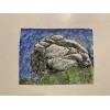 Alex Mac Shop Original ACEO Drawing Stone Rock Landscape Nature