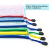 Pack of 10 Zip Bags, Document Bag, Zip Mesh Document