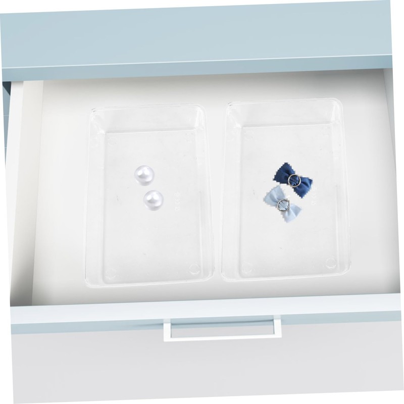 CAXUSD 13pcs Clear Drawer Organizer for Tidy Desk Storage Neat