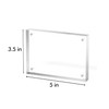 Neatsure 3.5x5 Acrylic Picture Frame 3 Pack, Clear Freestanding Double