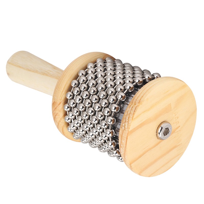 Wooden Hand Shaker Cabasa Percussion Instrument Small Size for Student