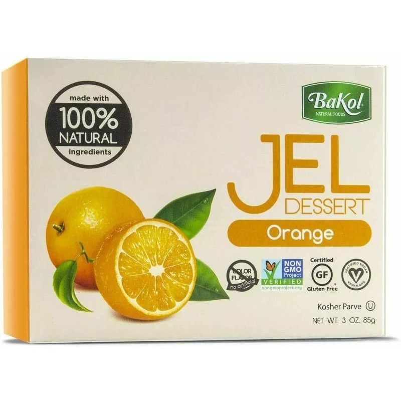 Bakol Vegan Jello Variety Pack, Kosher Dessert Gelatin, 3 oz