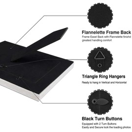 LaVie Home 5x7 Picture Frames (3 Pack, Distressed White Wood Grain) Rustic Photo Frame Set with High Definition Glass for Wall Mount & Table Top Display