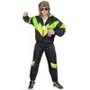 Foxxeo 80s Costume for Adults Premium 80s Tracksuit Assi –