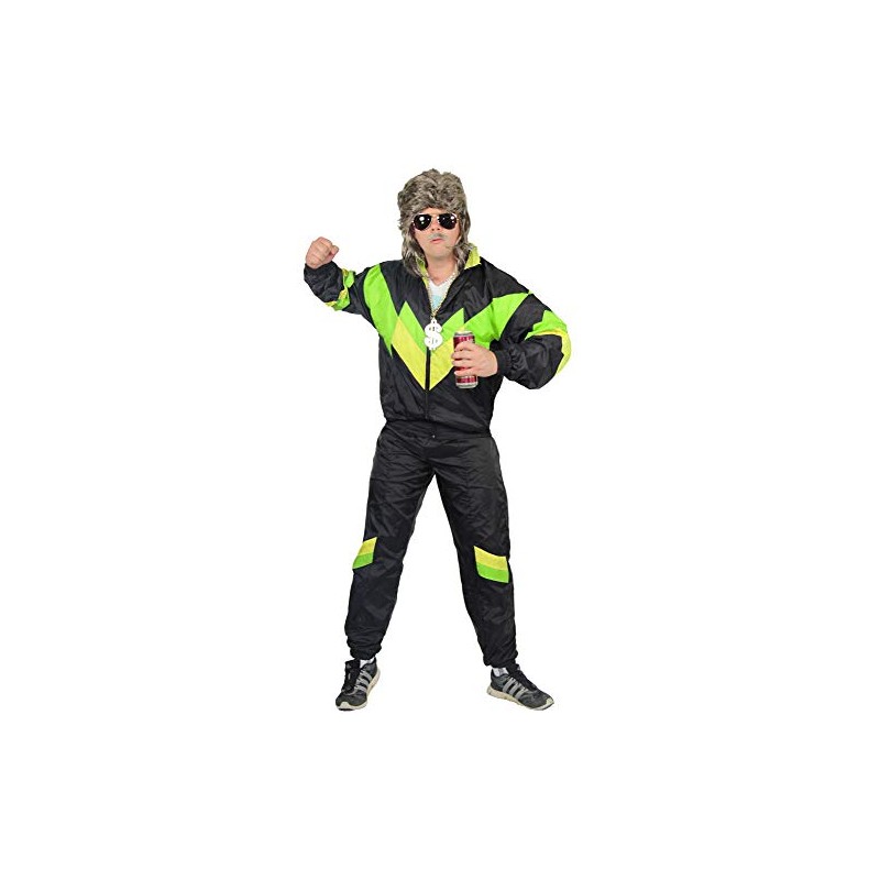 Foxxeo 80s Costume for Adults Premium 80s Tracksuit Assi –
