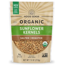 Generic Good Sense Sunflower Kernels (shelled sunflower seeds), Salted and Roasted, Non-GMO, All Natural, (7.5-Ounce) Resealable Bag (Pack of 1)