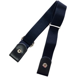 KASSAI Loop Belt Single Line Lightweight Kids Student Children Kids Belt Women's Stretch Rubber Japan Domestic Inspection, Black, Free size