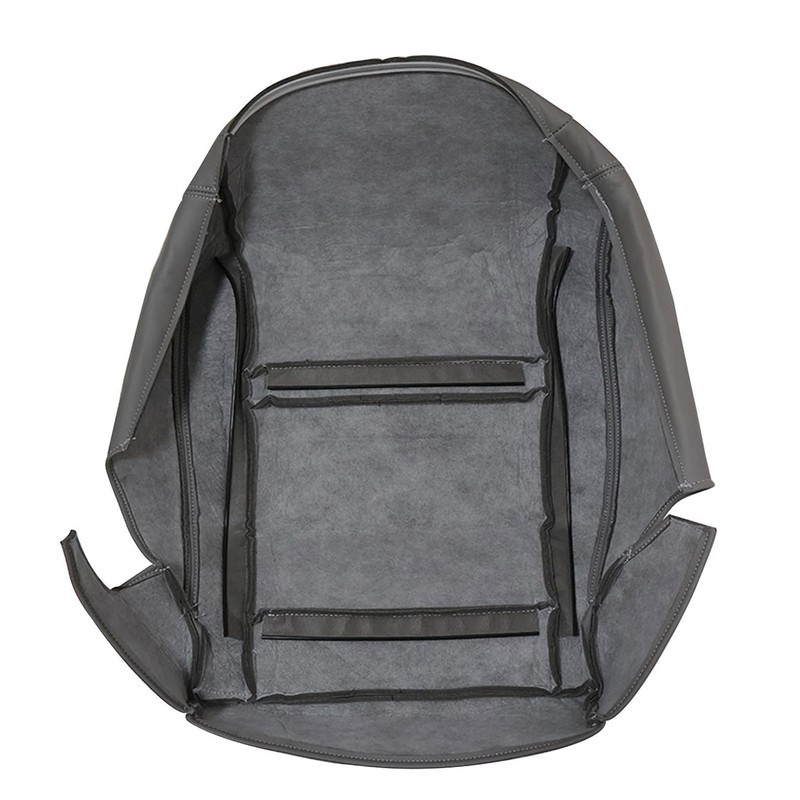 NLQR Front Driver Bottom Replacement Seat Cover Gray Microfiber Leather