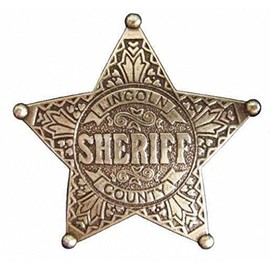 Sheriff Badge Denix Lincoln County Sheriff Star Messingf Western Cowboy by Denix