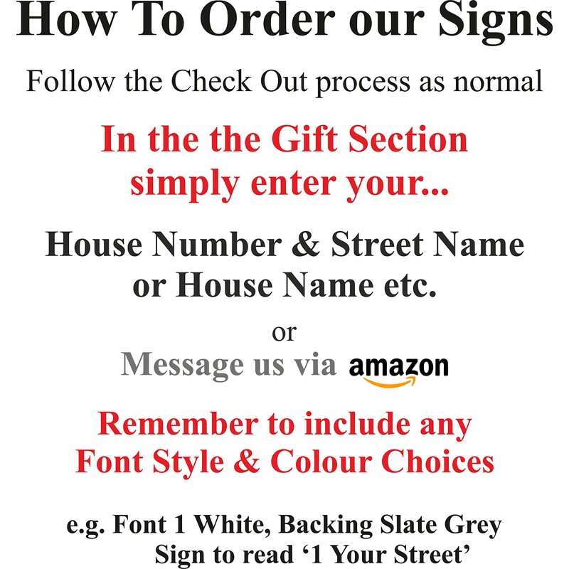 House Address Number Plaque Name/Street Plate Large 'Oval' MADE TO