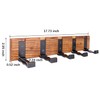 TONGNENGLIU Modern Wall Mounted Coat Rack, Floating Rack with Retractable