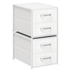 Homsorout Stackable Storage Drawers - 2 Tier Closet Drawers, Closet