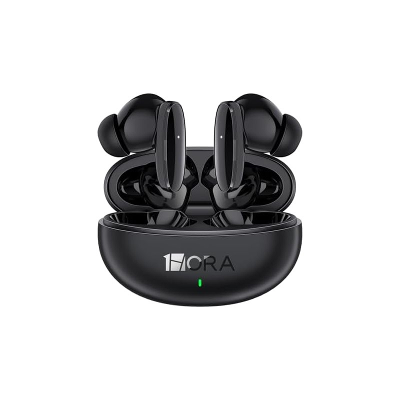 1 Hora Audífonos Inalámbricos Bluetooth 6.0 con Estuche de Carga