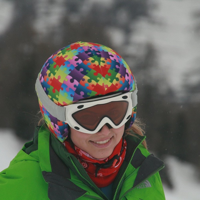 COOLCASC COLOUR PUZZLE Multisport Helmet Cover