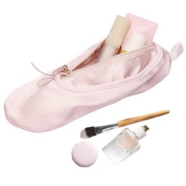 Ballet Shoes Bag,Travel Bag Case Small Dance Makeup Organizer | Make up Bag with Zipper, Portable Toiletry Bag for Ballet Dancer Women Girls