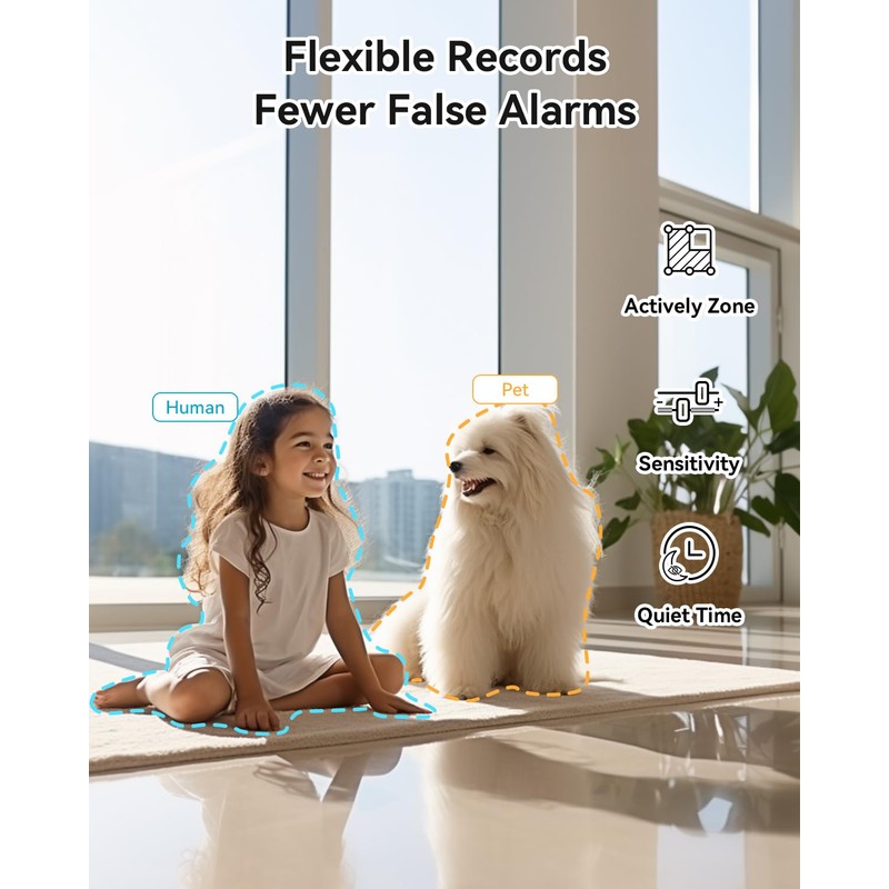 blurams Indoor Security Camera, 2K Pet Camera with Phone App,