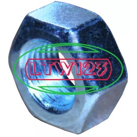 Lindstorm (1Pcs) 3/4-16" Hex Nut Fine Thread Zinc Plated Steel